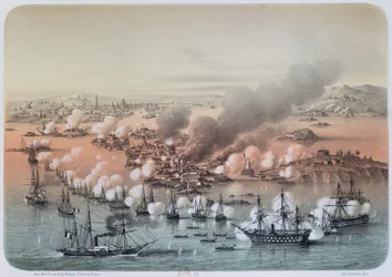 1856年8月5日、スヴェーボーの砲撃